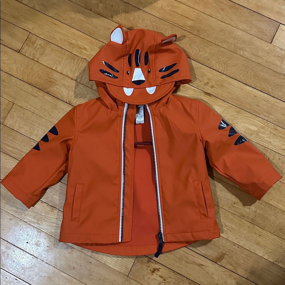 Little Me Tiger Raincoat size 12 months